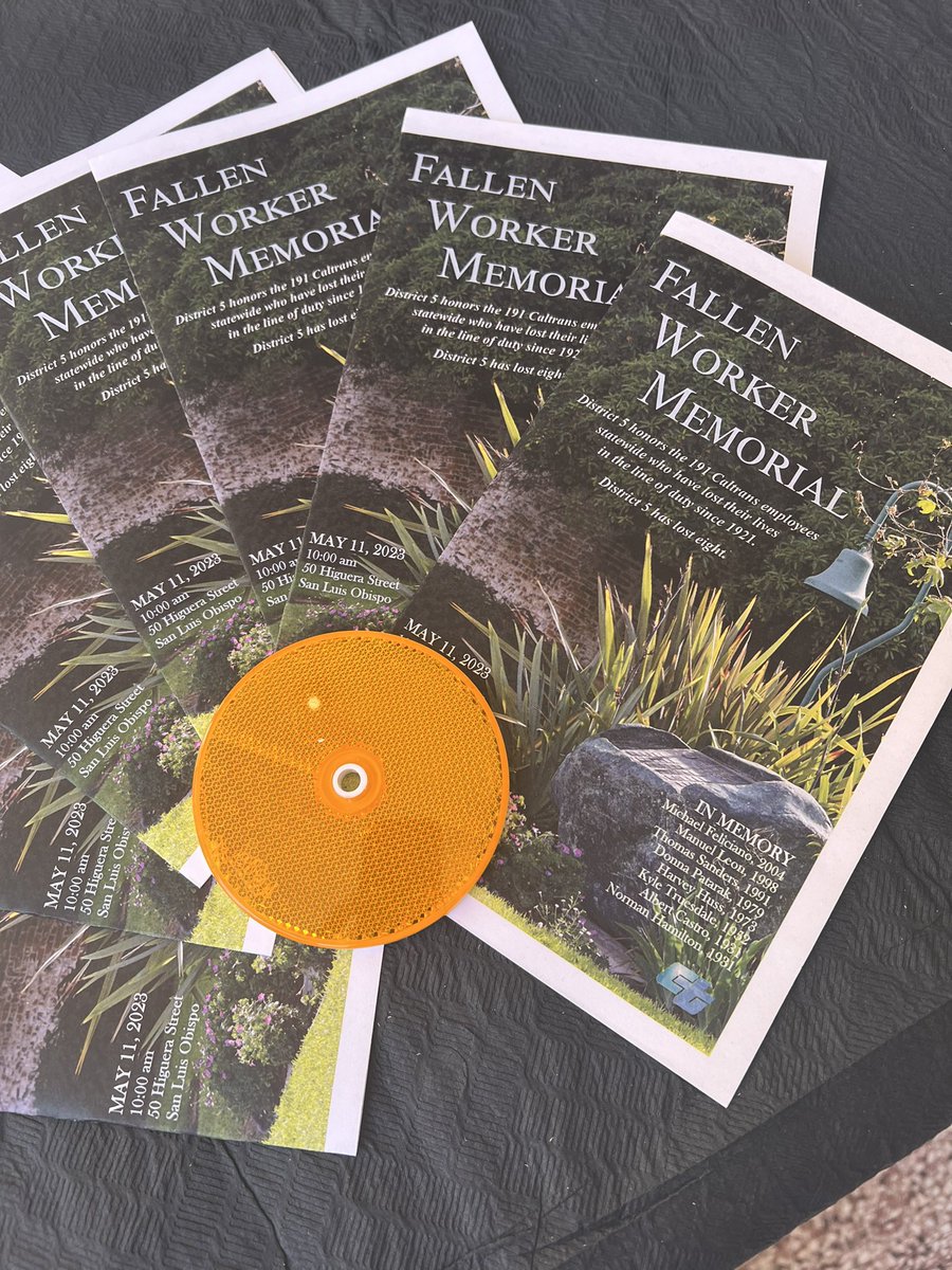 CaltransD5's tweet image. Today’s Fallen Workers Memorial was a time to remember those who lost their lives building, maintaining, and operating the state’s world-class transportation system. One of the biggest hazards faced by highway workers is inattentive, or distracted motorists. #BeWorkZoneAlert