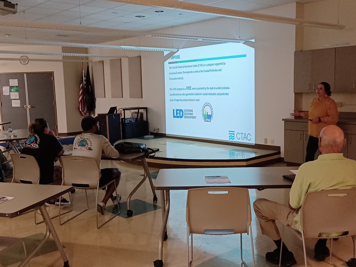 Resources That Can Grow Your Business was a success. A special thanks to our presenters Lisa Kliebert with the Bayou Region Incubator and Laci Melancon with the Coastal Technical Assistance Center. Thank you all who attended. #smallbusinessmatters #businessgrowth