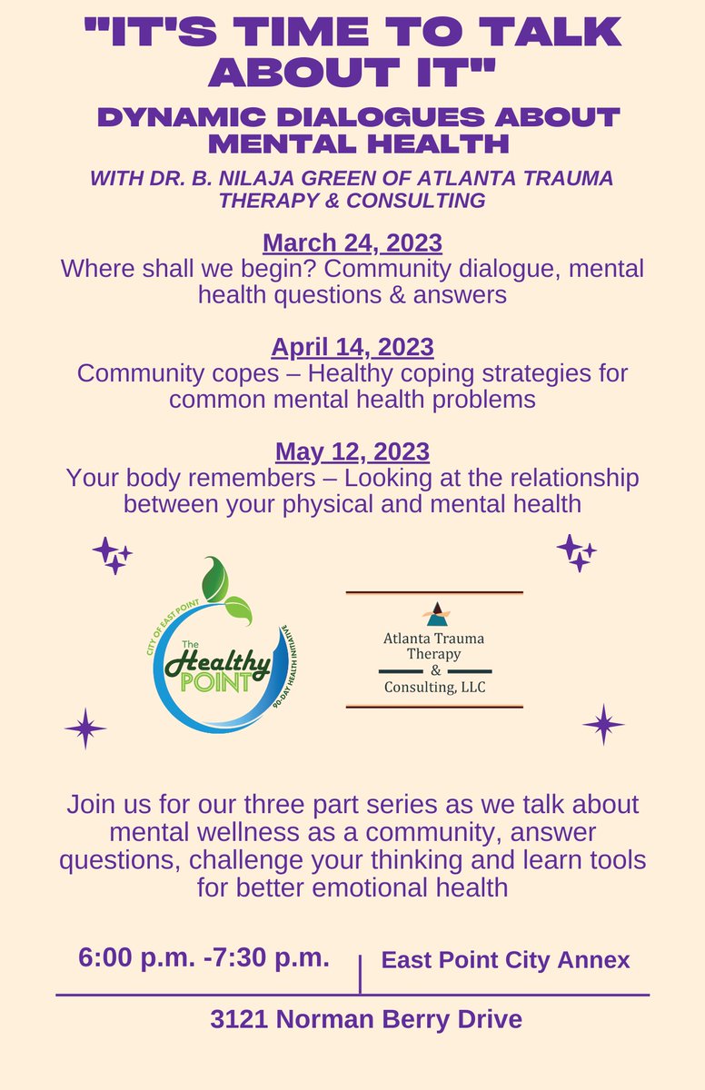 cityofeastpoint's tweet photo. Don't slack on your fitness journey! Join The Healthy Point 90-Day Challenge today and check out these Healthy Point activities happening this Friday and Saturday!
Register👉 https://t.co/xzWCDduepQ
#eastpointga #fitness #TheHealthyPoint https://t.co/RfHlF3jkWk