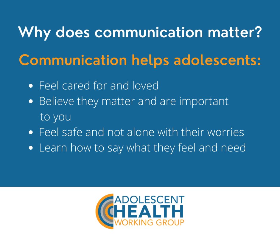 Today is #ChildrensMentalHealthAwarenessDay. Clear and safe communication is a great way to support a young person’s mental health. Our parent resource, Talking With and Listening to Adolescents, is free to download and share with the caregivers: ahwg.org/download/talki…
