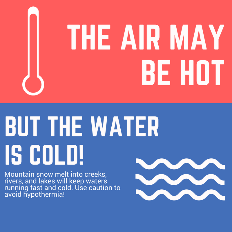 NWSSeattle's tweet photo. Trying to plan ahead for ways to stay cool? Drink plenty of water, put on sunscreen, wear a hat, and find shade or an air-conditioned space (especially during the afternoon). Remember that even though the air will be hot, the water is still cold in local rivers and lakes. #wawx https://t.co/KbEXdxg8UT