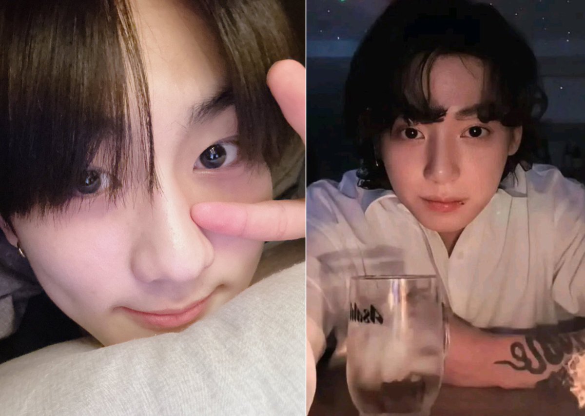 Jungwon, ENHYPEN’s leader and self-confessed  Jungkook’s fan once again showed off his love and support to him on his recent Weverse live as he played Jungkook’s self composed songs ‘Still With You' and 'My You'. 

 Jungwon said on his previous live that he has been listening to