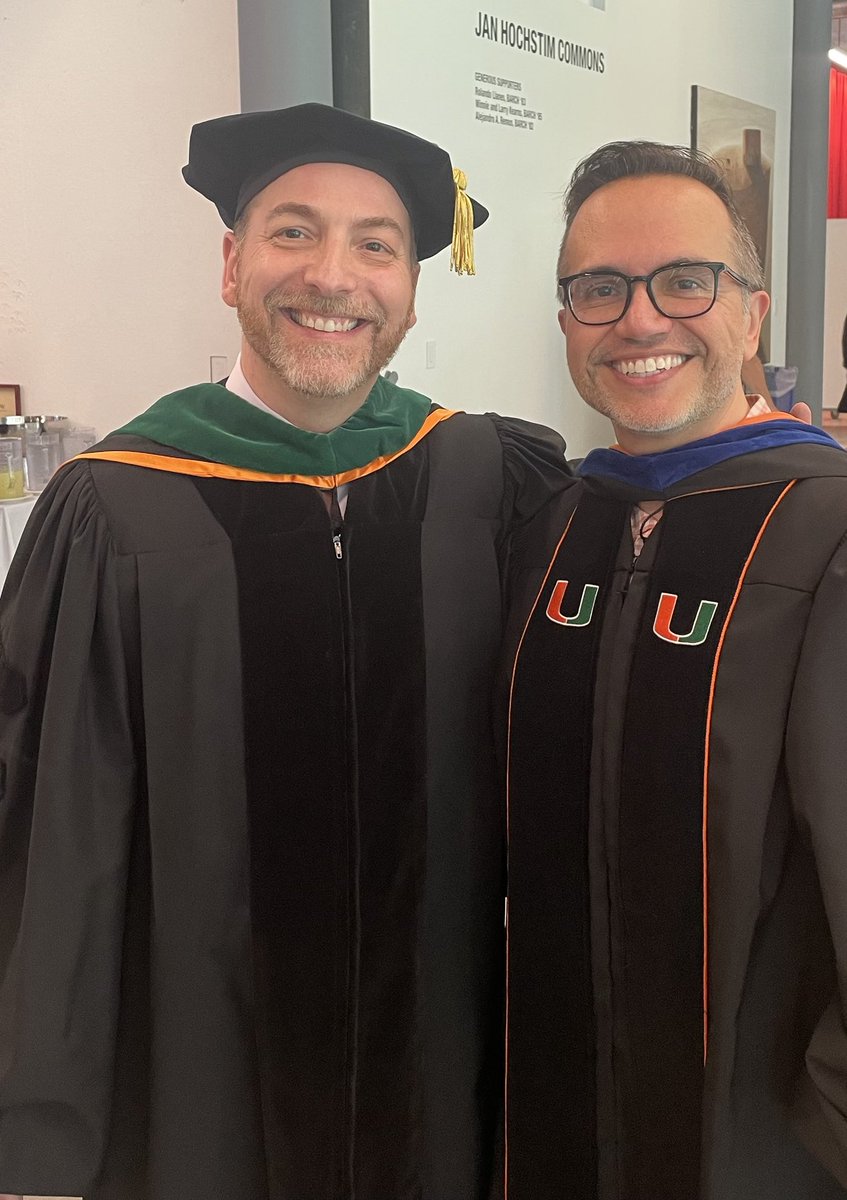 Thrilled to have met ⁦@chucktodd⁩ from ⁦@MeetThePress⁩ at the ⁦@univmiami⁩ graduate ceremony. He gave a great talk to our ⁦@UMGradSchool⁩ graduates about Miami representing the culture values of what it is to be an American.