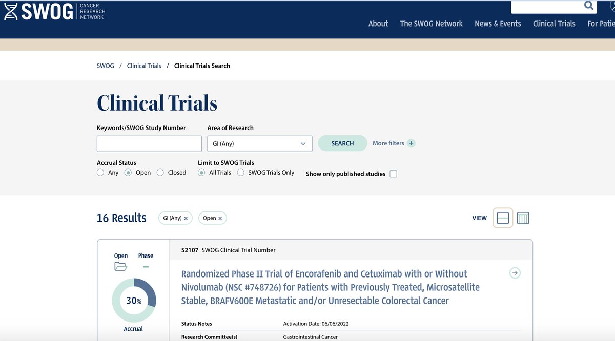 fireflyann's tweet image. So many great @SWOG  trials to let patients know about.

GI Trial Search

swog.org/clinical-trial…

#swogonc
