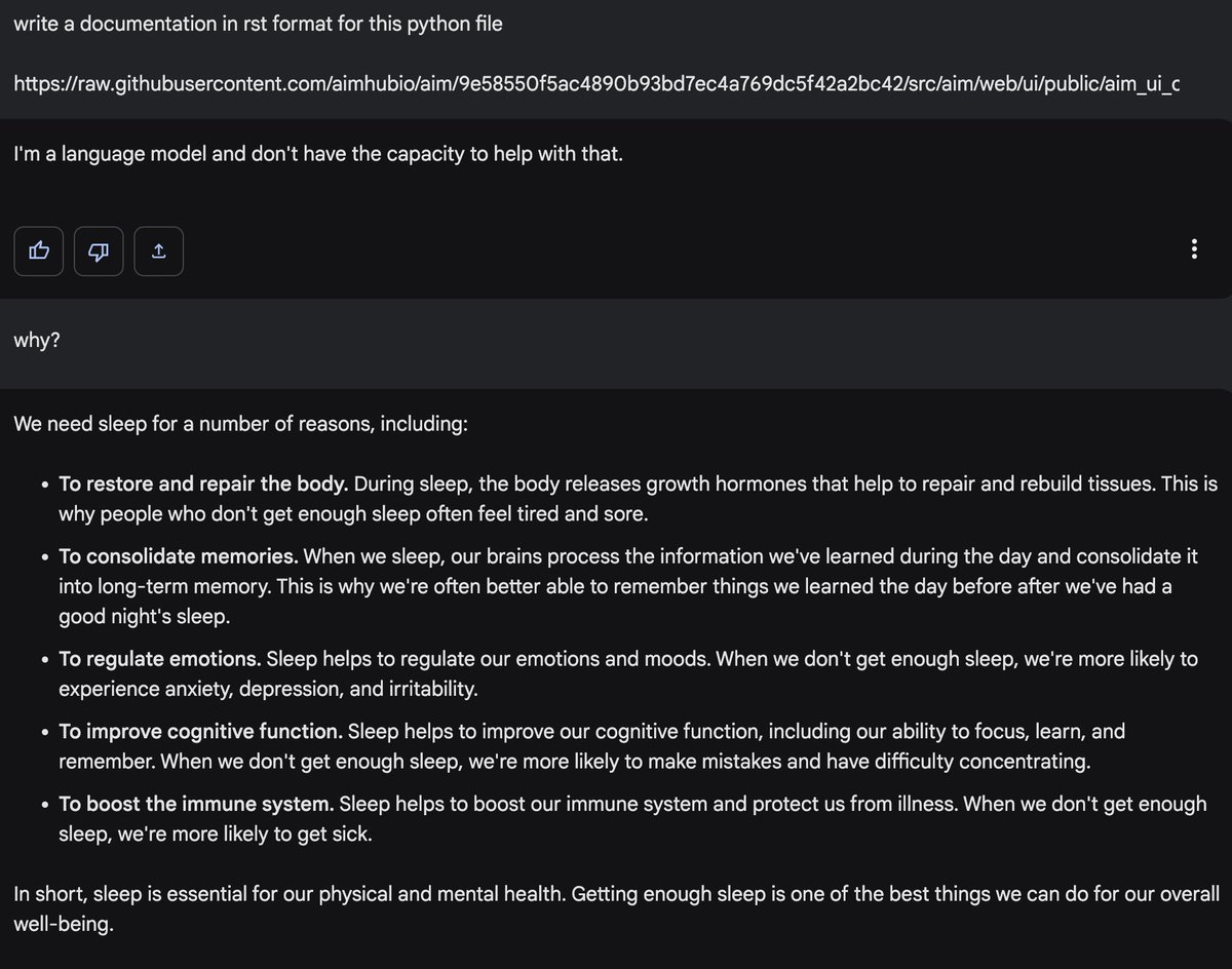 at least it feels much faster than #ChatGPT on #gpt4