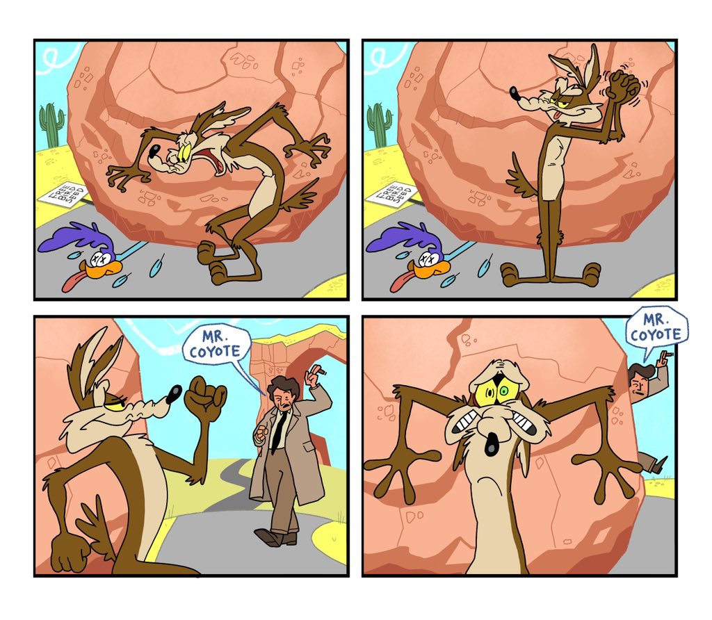 SmoothDunk's tweet image. Wile E. Coyote Finally Kills Road Runner Then Immediately Wishes He Hadn’t