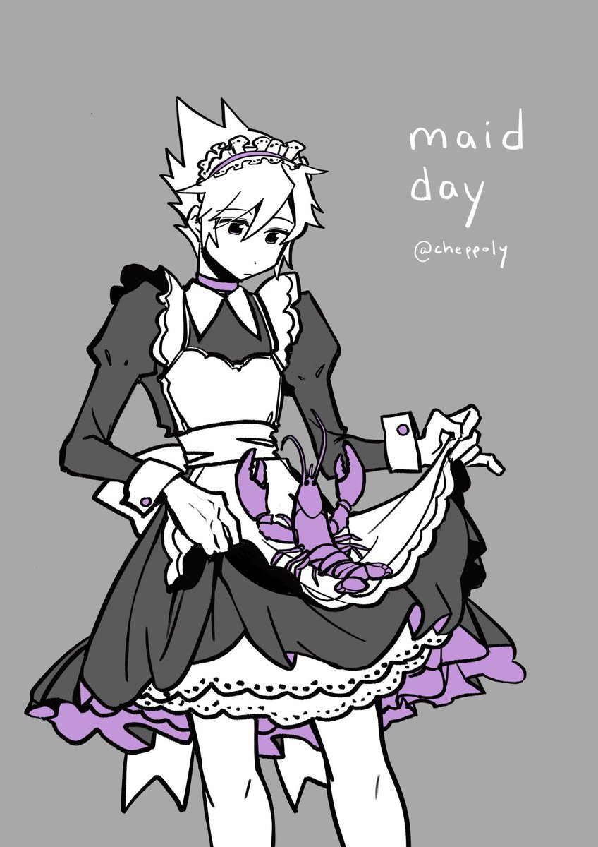 i missed maid day but here's last year's when i also missed maid day #ntwewy 🦀🦞