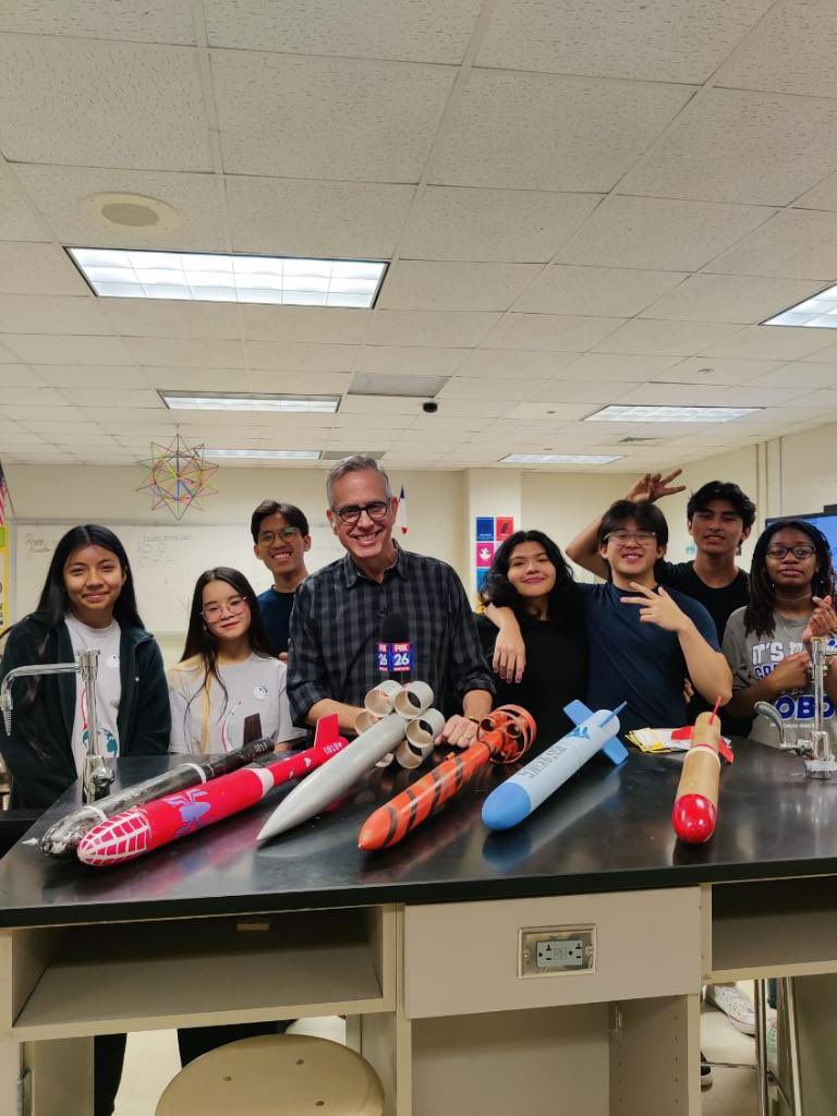 César E. Chavez High School (@chavezhs_hisd) on Twitter photo Proud of our Rocketry 🚀 Team for their achievements! Thank you <a href="/FOX26Houston/">FOX26Houston</a> for highlighting our students! #SomosChavez Proud of our Rocketry 🚀 Team for their achievements! Thank you <a href="/FOX26Houston/">FOX26Houston</a> for highlighting our students! #SomosChavez