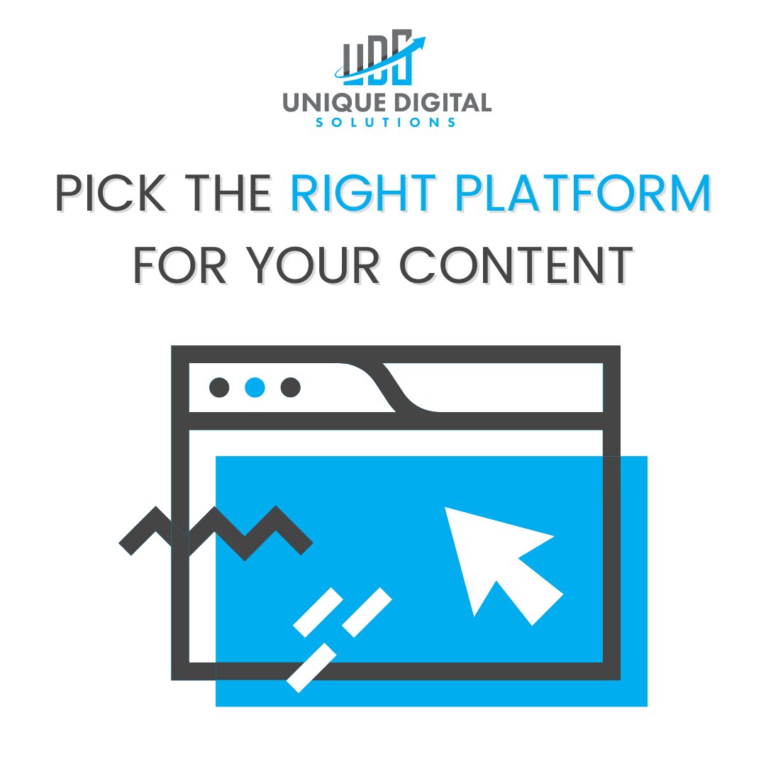 UniqueDSLLC's tweet photo. If you don’t publish the right message on the right platform at the right time, you won’t find the right audience. It’s very important that every message you send is crafted for your target audience and posted on the platform that makes the most sense. https://t.co/wz8b63UOux