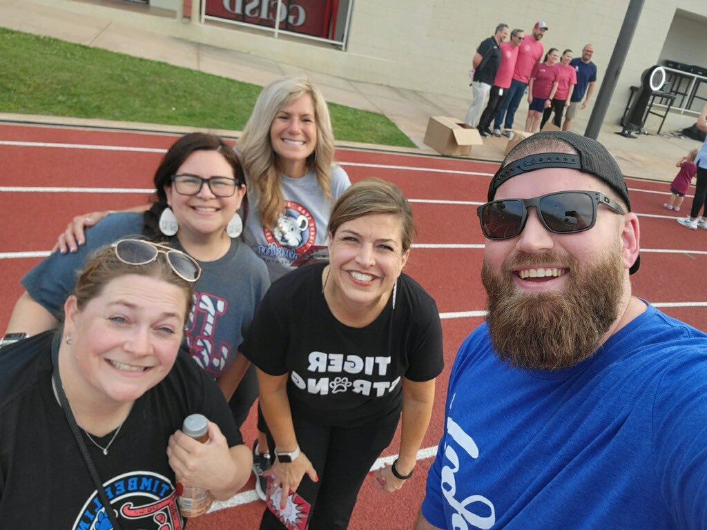 Walking a mile with great company! #TESleads #WeAreGCISD