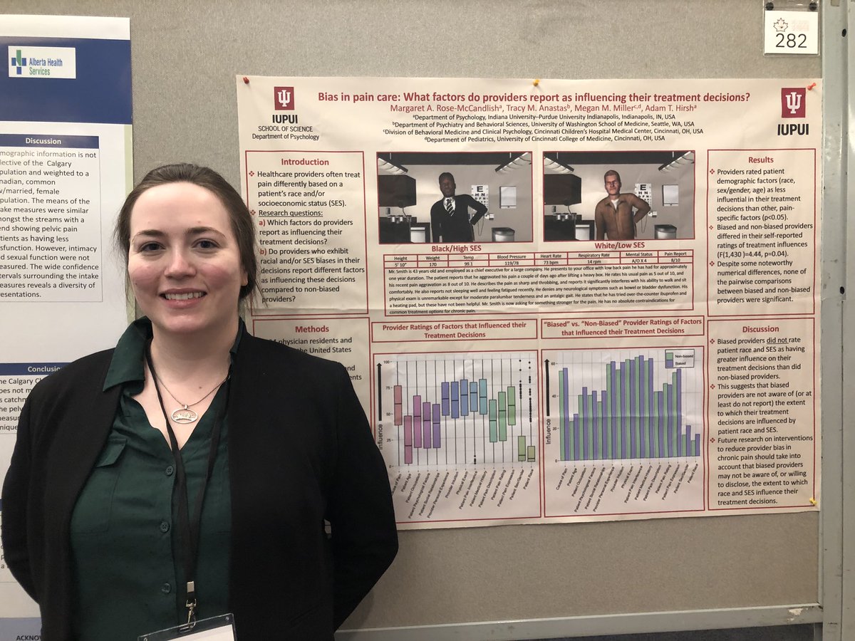 More important work on biased healthcare provider decision-making for low back #pain and providers awareness of their SES and racial biases and influence on tax decisions. See Maggie Rose-McCandlish’s poster for details (#282) #CanadianPain23