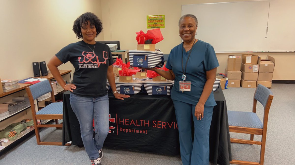 nurse_morris's tweet photo. #SchoolNurseDay #NursesWeek Thank you for all do! #cedarhillisd #CHISD https://t.co/49iJukjY0e