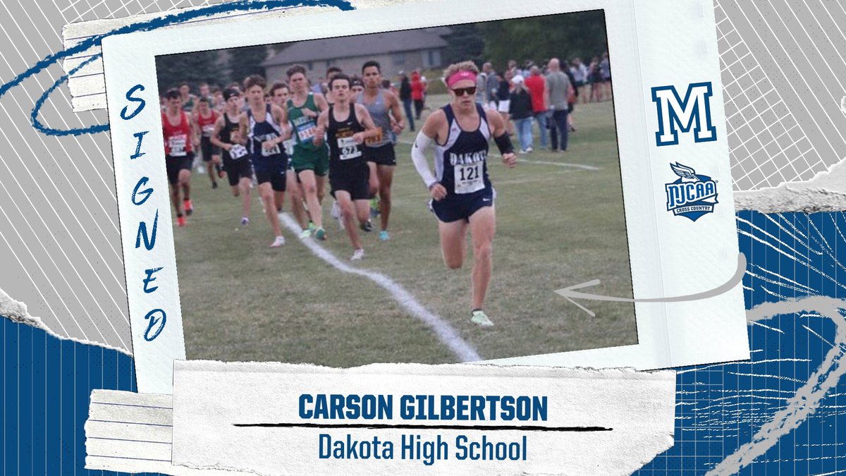 ⓈⒾⒼⓃⒺⒹ

Another one! Excited to announce the signing of Dakota High School standout, Carson Gilbertson! Carson is a very dedicated, talented runner and we are thrilled to add him to our program! 

Welcome to Macomb, Carson! 🤝👊

#GoMonarchs #NJCAAXC