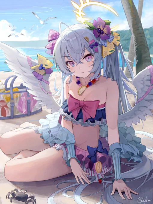 水着アズサ  #ブルアカ
