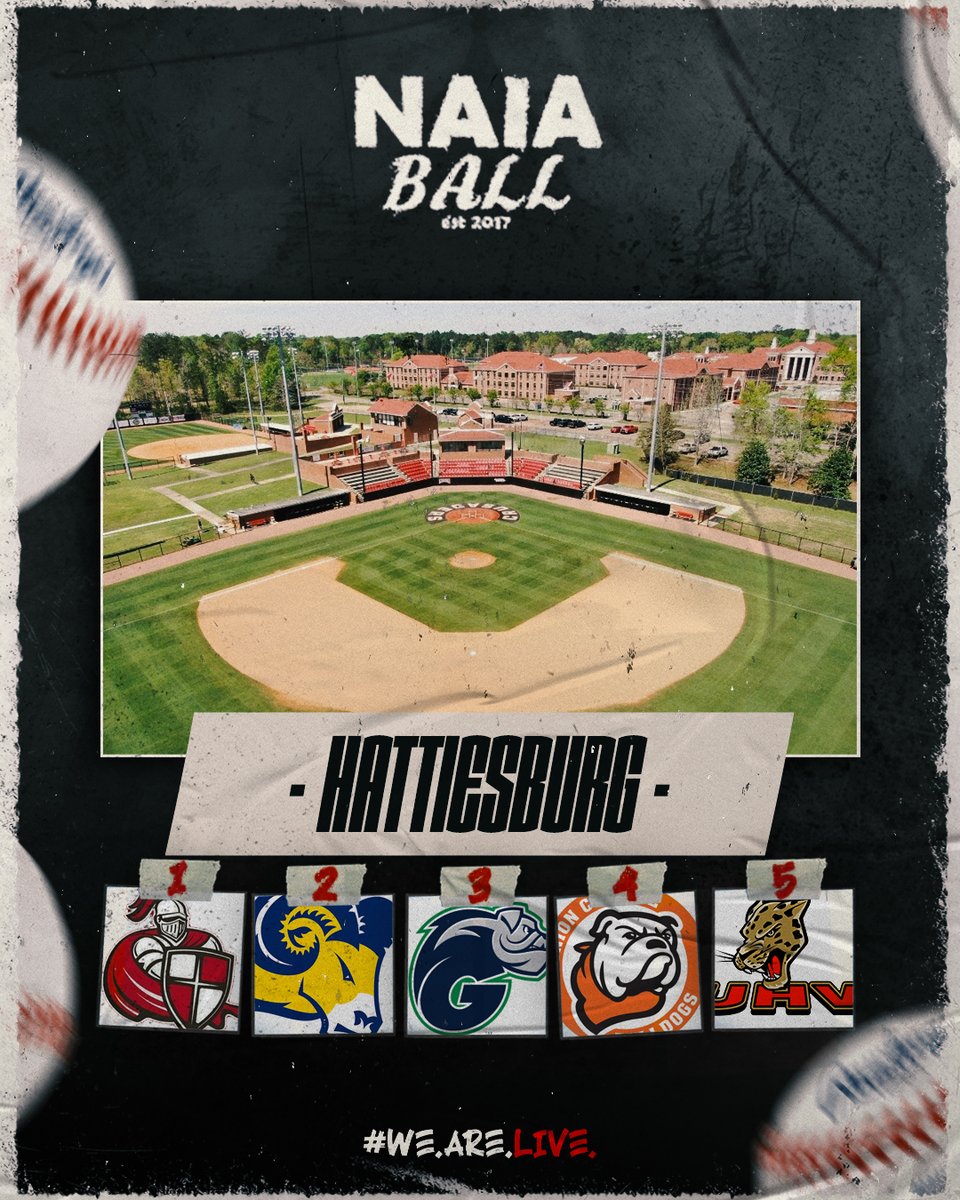 Hattiesburg Bracket

1. <a href="/WmCareyBSB/">William Carey University Baseball</a> 
2. <a href="/TxWesBaseball/">TxWes Baseball</a> 
3. <a href="/GyreneBaseball/">Ave Maria Baseball</a> 
4. <a href="/UnionKyBsb/">UCU Baseball</a> 
5. <a href="/UHVJAGUARS/">UHV Jaguars Athletics</a> 
(10/10)