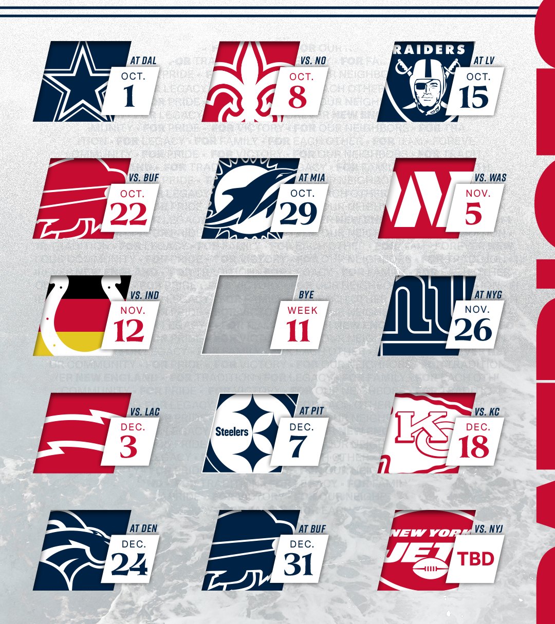 Nfl patriots sales schedule