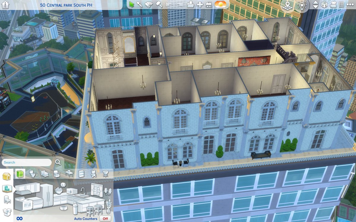 BluthIndustries's tweet image. Current #WIP of my new penthouse build for my main save. Got really excited to build a new penthouse and loving how quickly this is coming together #ShowUsYourBuilds #simmersdigest #ts4 #harlix #ccbuilds #bluthindustries #sims4cc #royalmod