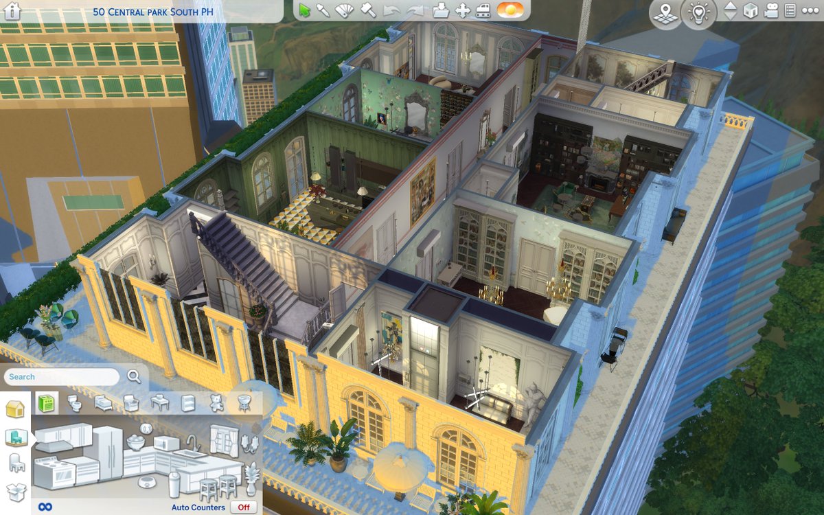 BluthIndustries's tweet image. Current #WIP of my new penthouse build for my main save. Got really excited to build a new penthouse and loving how quickly this is coming together #ShowUsYourBuilds #simmersdigest #ts4 #harlix #ccbuilds #bluthindustries #sims4cc #royalmod