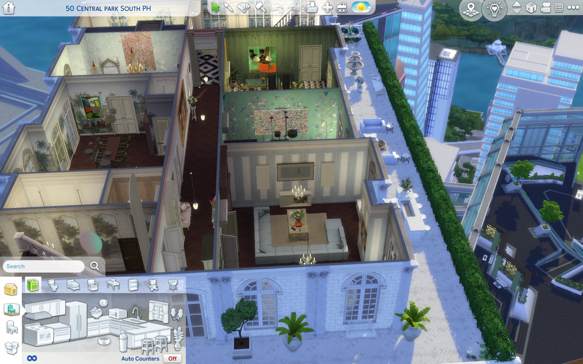 BluthIndustries's tweet image. Current #WIP of my new penthouse build for my main save. Got really excited to build a new penthouse and loving how quickly this is coming together #ShowUsYourBuilds #simmersdigest #ts4 #harlix #ccbuilds #bluthindustries #sims4cc #royalmod