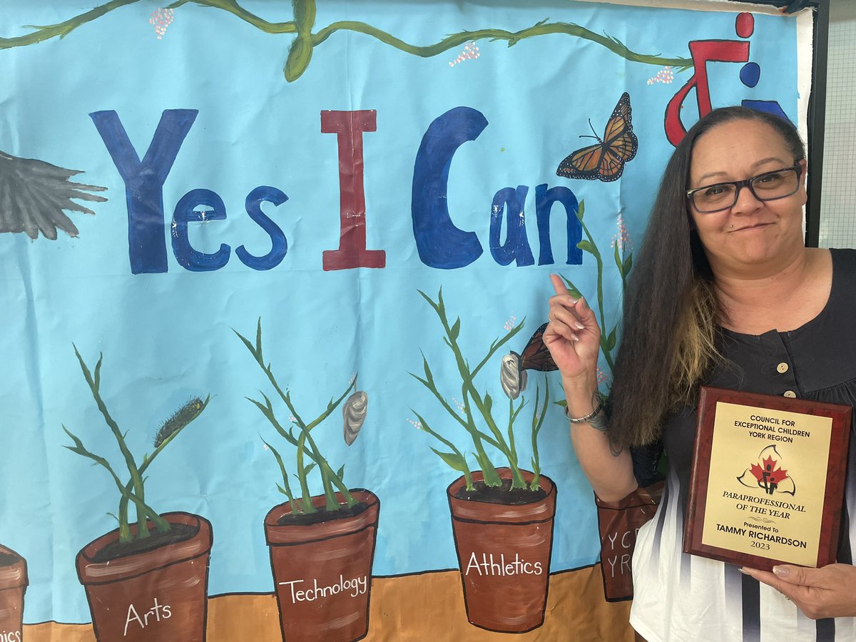 MountAlbertPS's tweet photo. Congratulations to Ms Richardson for receiving paraprofessional of the year from the Council of Exceptional Children! https://t.co/7ri27Vl5xo