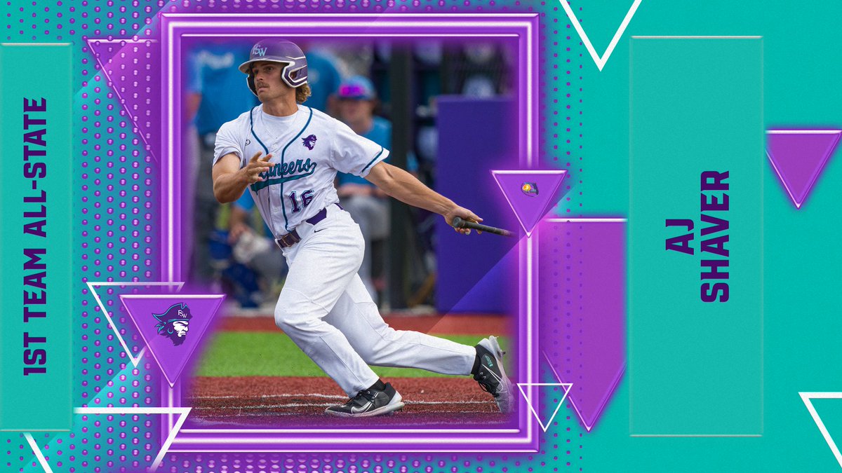 Congrats to AJ Shaver who has been named a 1st Team All-State selection.  Shaver was the Bucs leading hitter in 2023, setting a new program single season record with a .403 average while ranking in the top three in the state in doubles (24), home runs (19), and stolen bases (28).