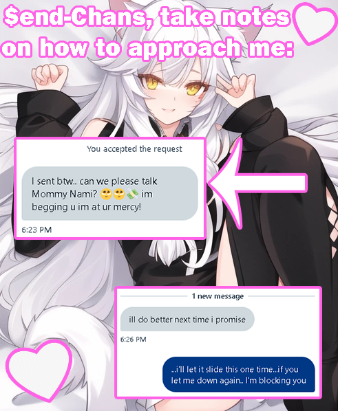 Here's how you should submit yourself to Mommy ~

Take notes betas, I expect you to approach me properly &amp; $end - You know It's what your little pp will gush for

#2DFD #animefindom #catfishfindom #findom #femdom #2DFindom
<a href="/RTCatfish/">𝗖𝗮𝘁𝗙𝗶𝘀𝗵𝗥𝗲𝗧𝘄𝗲𝗲𝘁🐱🐠</a>
<a href="/CatFishFindomRT/">Exclusively Catfish 6k</a>
<a href="/FindomRT8/">RTfindom 18K</a>