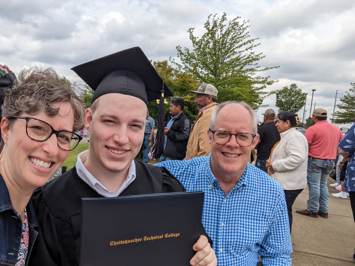 MeredithBeatty's tweet photo. My first child to get a college degree. So proud of this kid!! He's such an overcomer and a wonderful person. https://t.co/GQ8EtJcJNw
