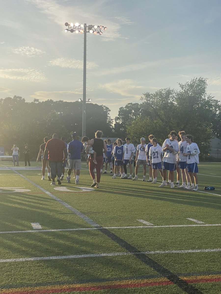 MsJBarger's tweet photo. It’s a great night for Senior Night for our Girls’ and Boys’ LAX!!! Once A #Hilltopper, Always a Hilltopper!!! Go Big Blue!!! https://t.co/bkK29KIRFk