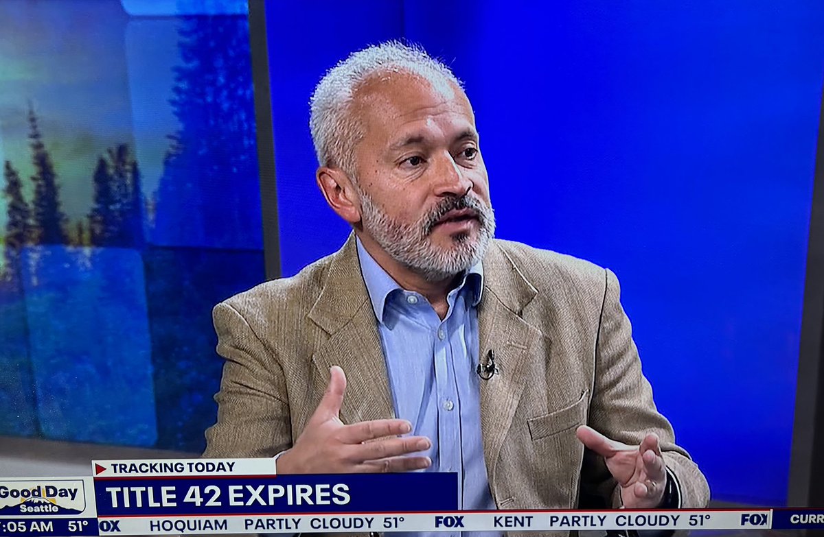 Thanks to @BillWixey and @fox13seattle for having me on this morning to talk about the end of the Title 42 policy and how the Biden Administration should #WelcomeWithDignity asylum seekers rather than place obstacles in their path to pursue protection.