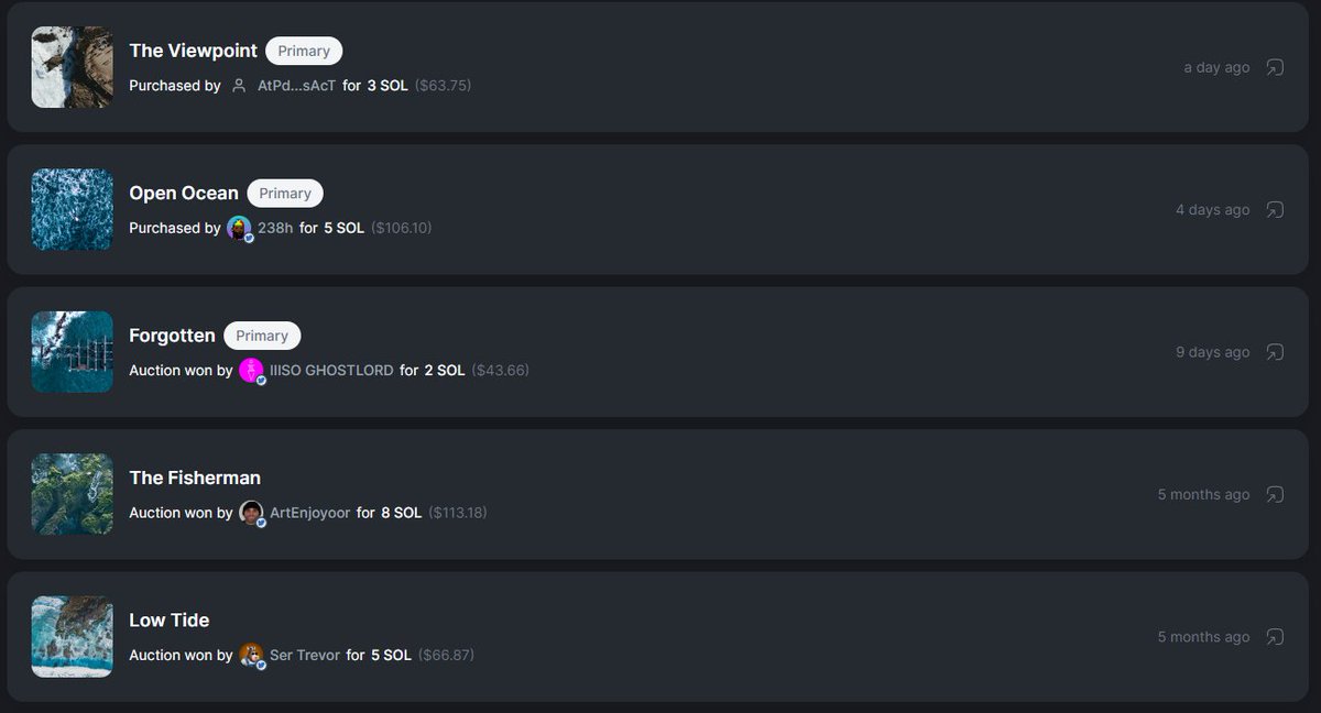 A message to all artists

Patience is key... organic growth can be slow sometimes. It's all about being prepared to seize the opportunity when it comes.

This is why I always try to have work for sale. You never know when it will reach the right person.

Thank you to <a href="/238_wh/">The H</a>