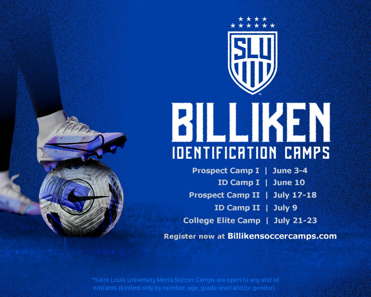 Do you have what it takes to become the next Billiken?

Sign up now at Billikensoccercamps.com, and show us your talent this summer. We look forwards to seeing you on campus! #BeBold #BeBlue 🔵