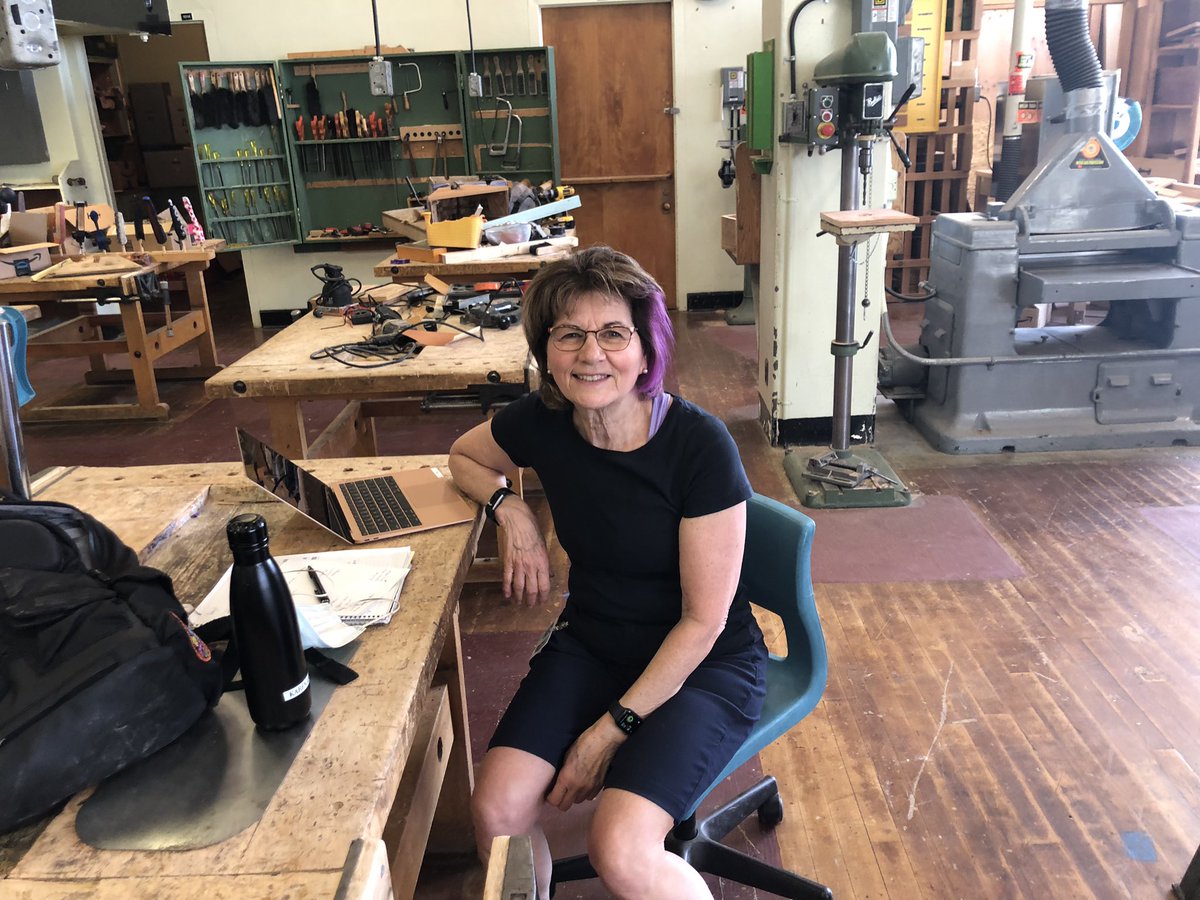 KarenMLarsen's tweet photo. 1st TOC day in a VSB schl this yr is @JO_School Delegation of 25 educators from Sweden, Wales, Hawaii pop in to learn about Tech Ed. They think I’m the regular teacher! I was asked to cover 1/2 day  of STEM due to TOC shortage. Lively grade 9 class belongs to @JohnTrueSilver https://t.co/HPQUj3rXGM