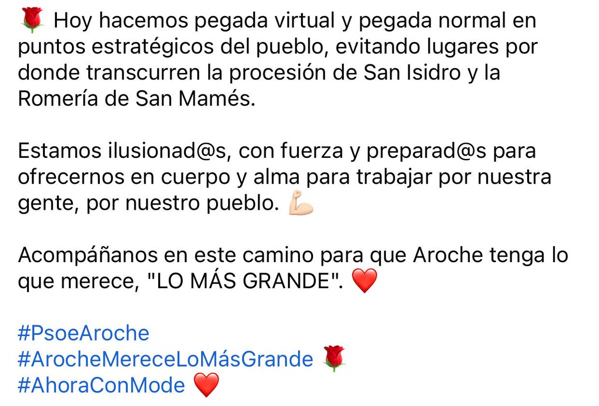 psoe_aroche's tweet photo. Ar❤️che merece lo más grande.

#PsoeAroche
#AhoraConMode

🌹🌹🌹🌹 https://t.co/AwcEwAlxQy