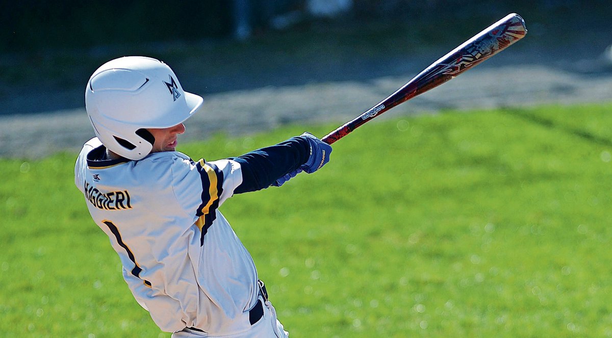 kminnicksports's tweet photo. He needed 35 hits coming into the season for 100 in his three-year career. Gloucester third baseman Chris Ruggieri singled in the third inning today against Gateway to get No. 100. https://t.co/pF3RVFfOYu