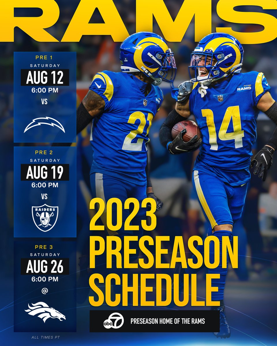 schedule for the rams