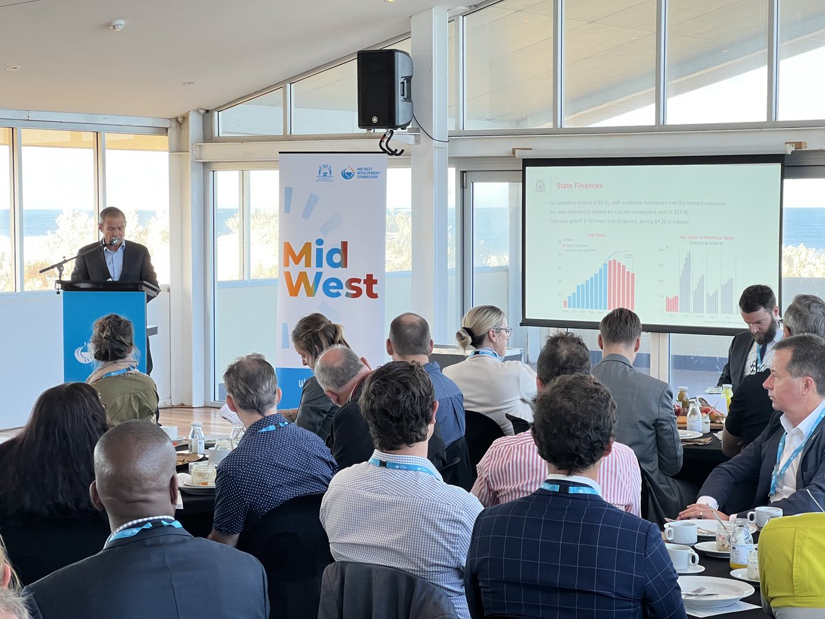 Deputy Premier Roger Cook attending a state budget breakfast in Geraldton. Speaking to local leaders about what the budget means for the Mid-West and Regional WA. <a href="/7NEWSRegionalWA/">7NEWS Regional WA</a>