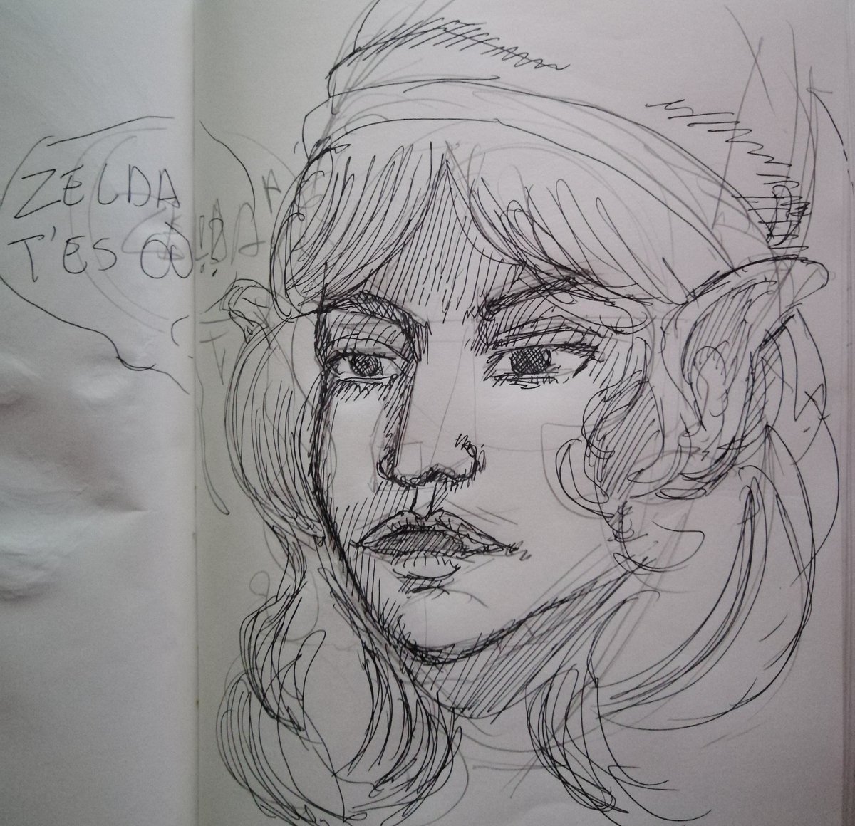 Lagrume3's tweet photo. @HortyUnderscore en Link, en sketch vite fait, pendant le stream, et peut être  le faire au propre plus tard 😉 https://t.co/N7IU62z9zK