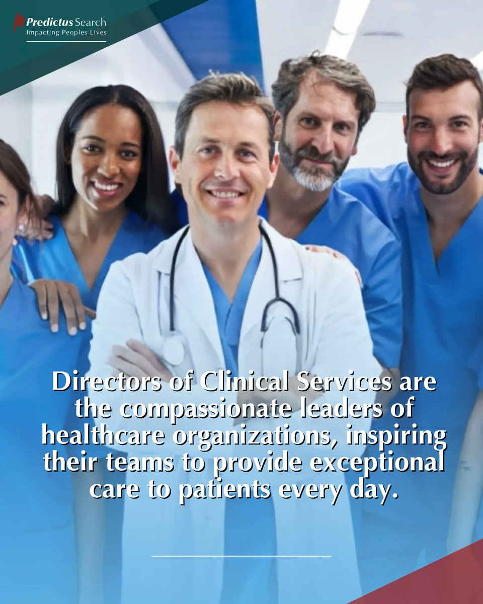 As a director of clinical services, they have the unique opportunity to positively impact their organization’s healthcare system and people. 😷 #clinicalservices  #clinicaldirector #healthcaredirector #healthcareaustralia #healthcarerecruitment #executivesearch #Predictussearch