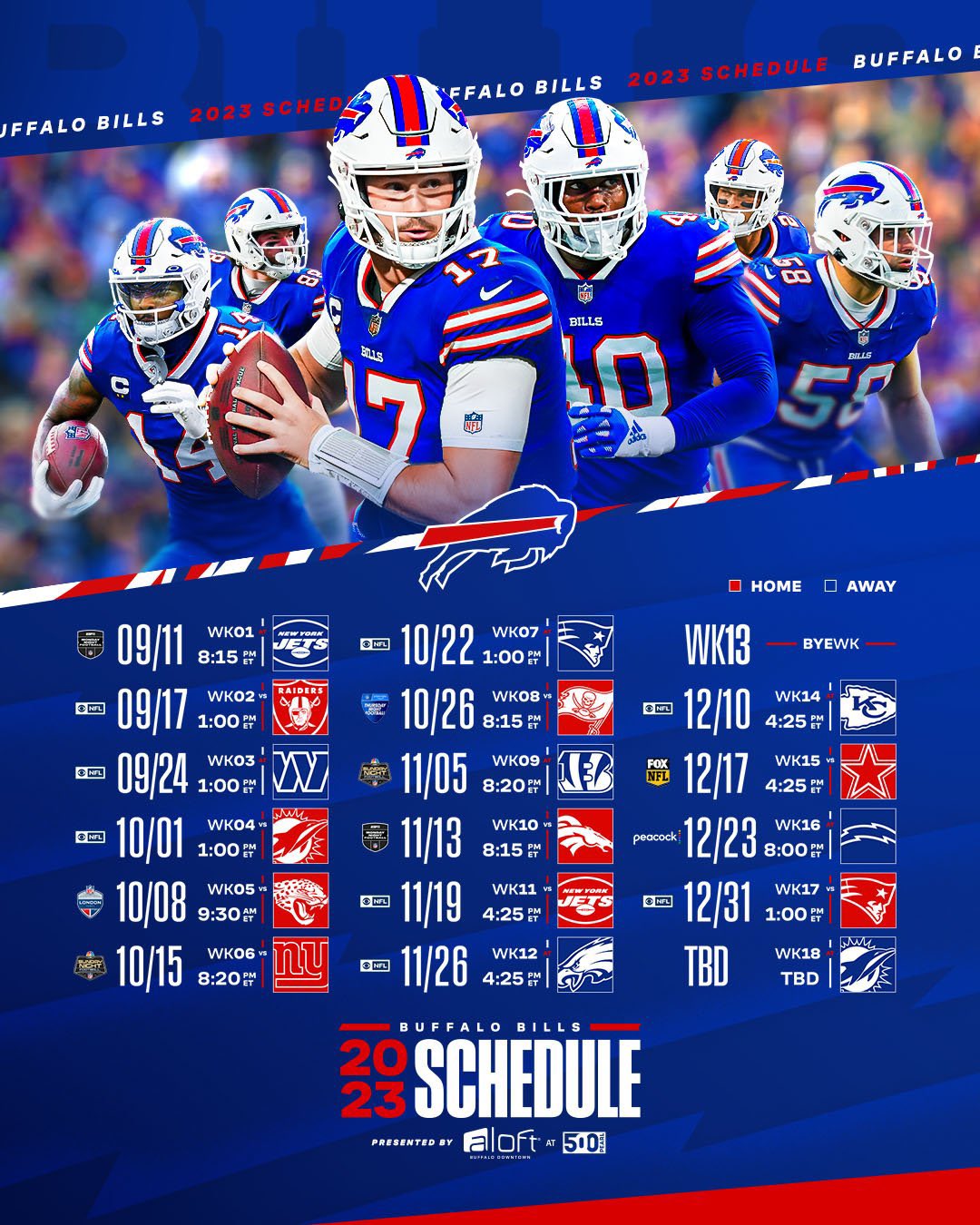 Bills' schedule for next fall will be released May 12