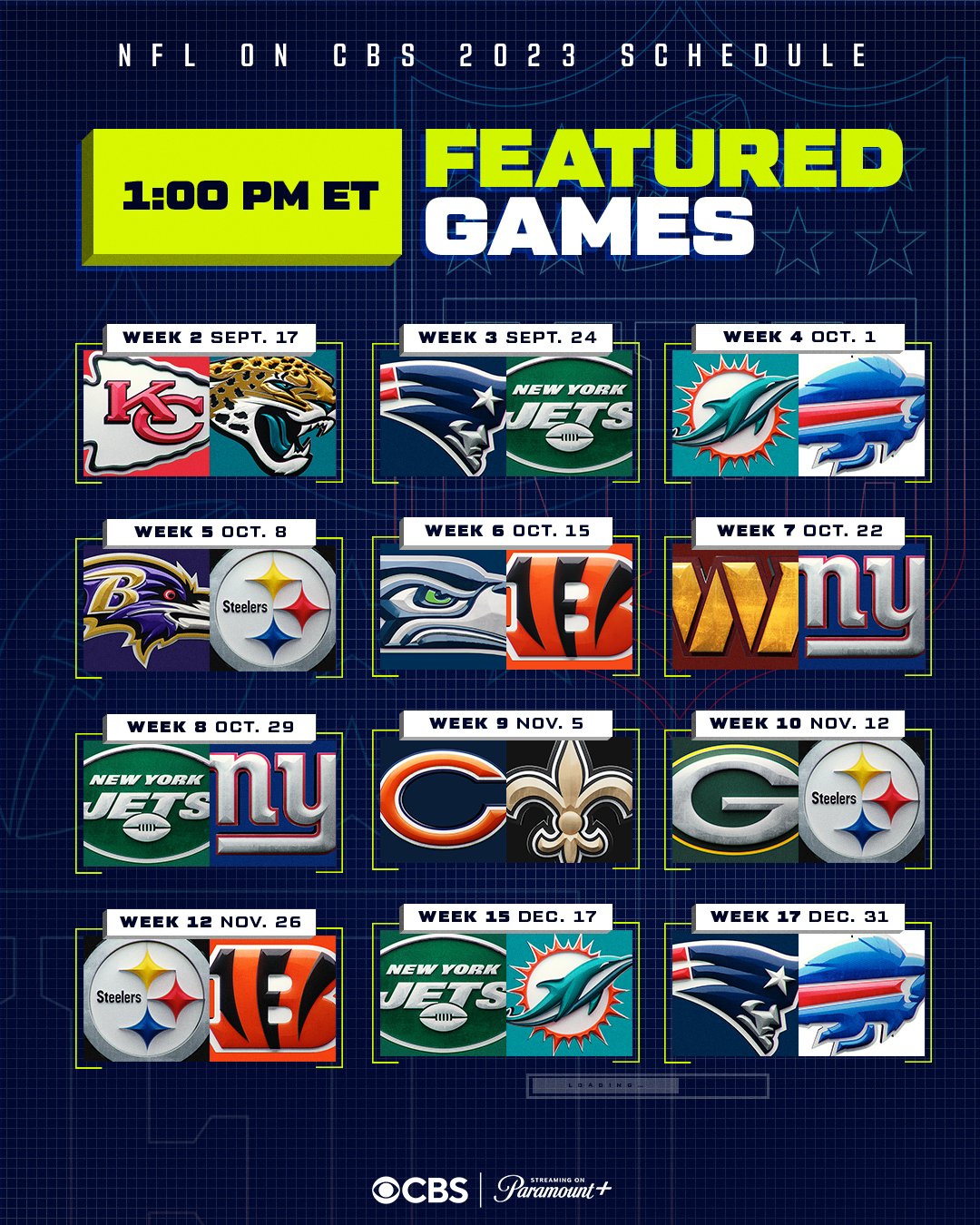 cbs nfl games today