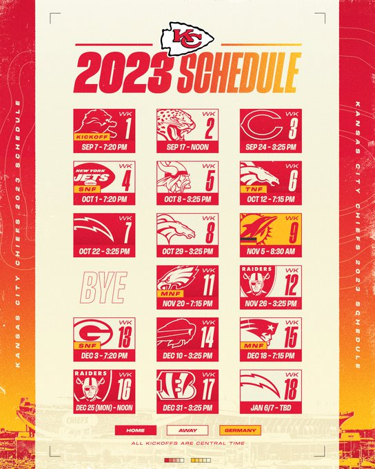 Full Press Chiefs on Twitter "Your 2023 Kansas City Chiefs schedule 