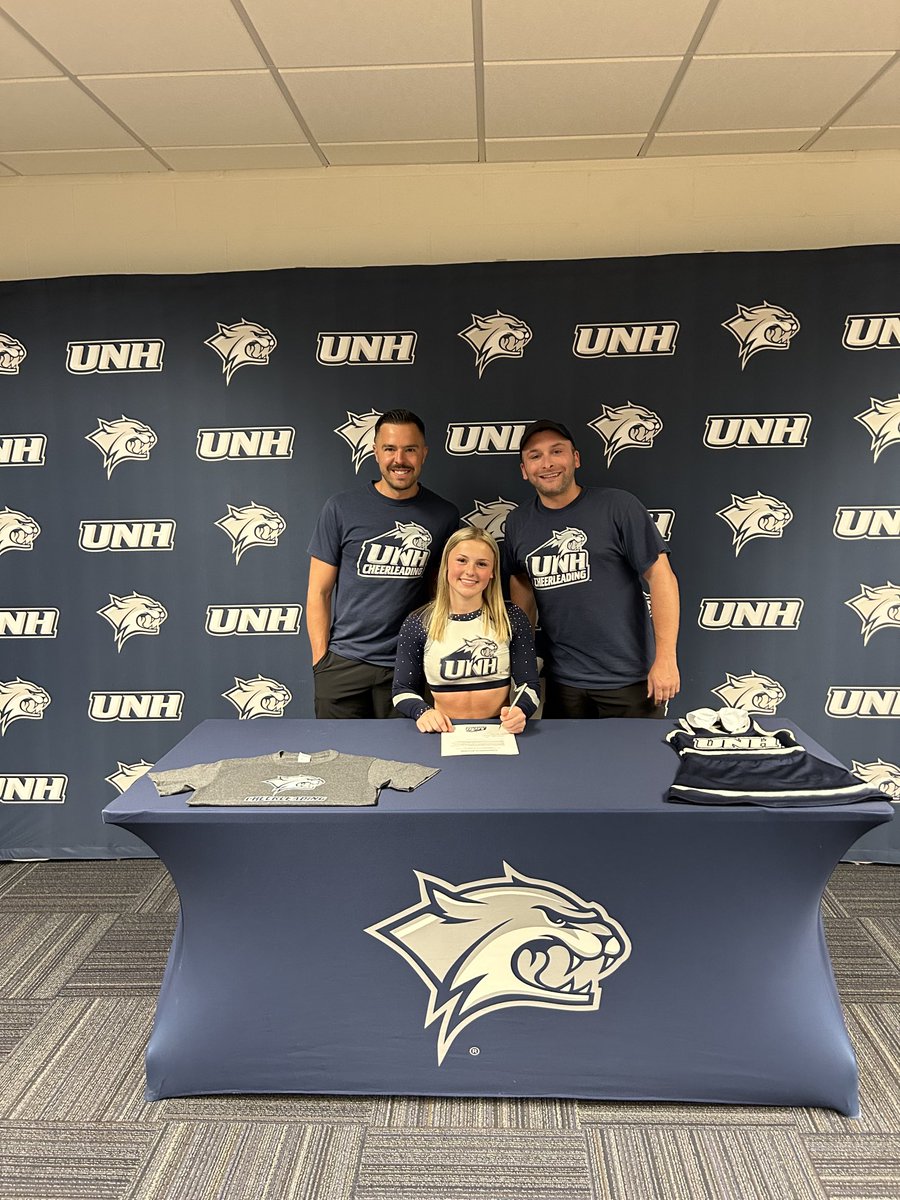 JamesBelleau's tweet photo. Dreams do come true. Hard work pays off.  You have put tons of time and effort into this sport!  So proud Anna B.  You are joining the defending Division 1 All-Girls Advanced College National Champions!  Go Cats! https://t.co/HAL2RKcrQO