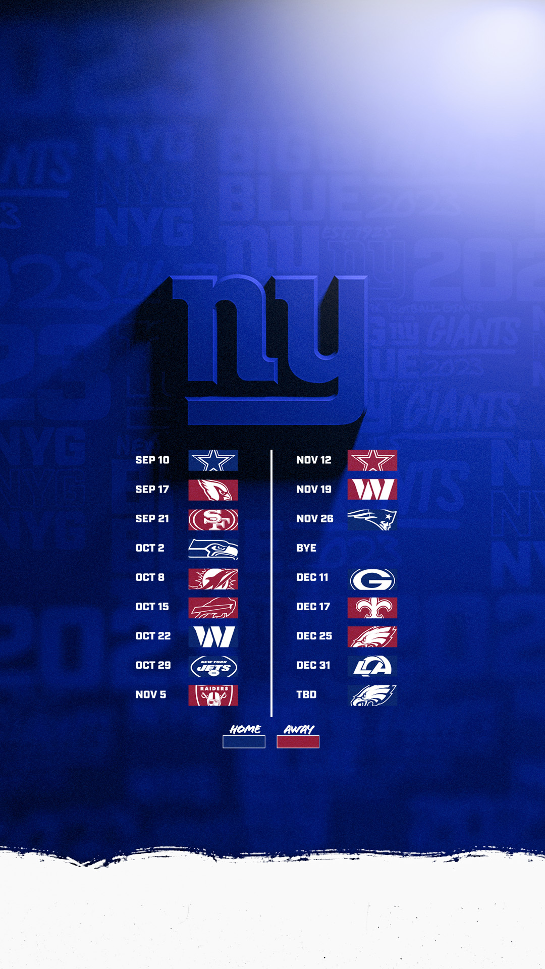 Giants Schedule  New York Giants –