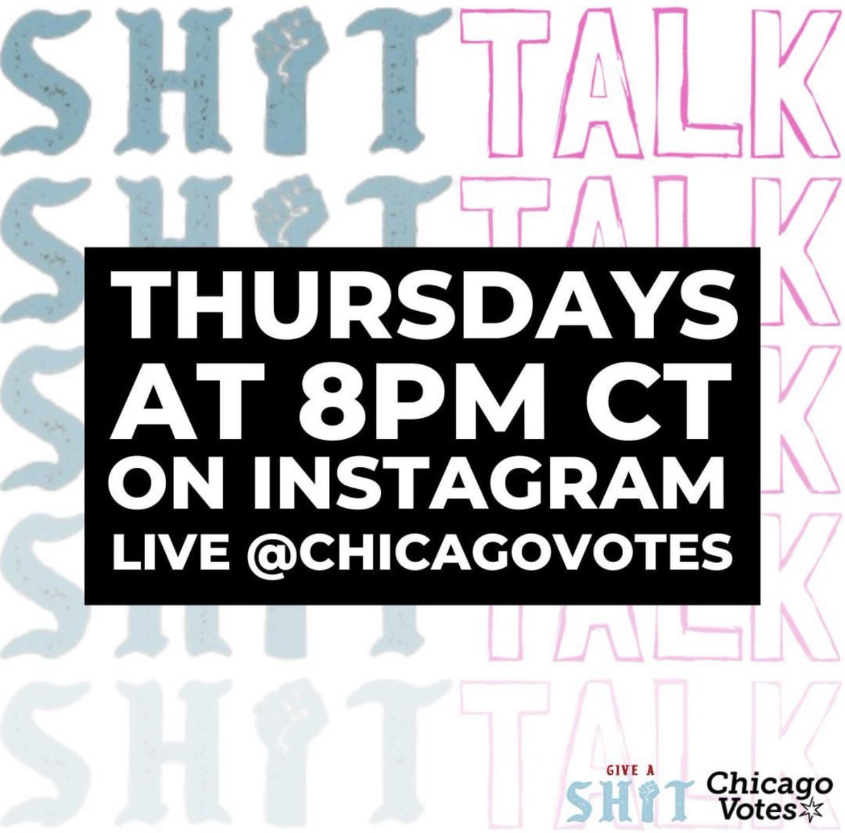 ChicagoVotes's tweet photo. Tonight on #ShitTalks hear from Policy Manager @FrederiqueD1 and Policy Fellow Kyndal Hill on the status of #VotinginPrison #HB39 🎙️
📺 Instagram Live at 8PM https://t.co/v62xpdaTlM