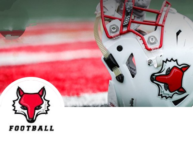 Big thank you to @CoachBenChapman for stopping by NHS today to talk more about @Marist_Fball 
#goRedFoxes 
#defendtheden