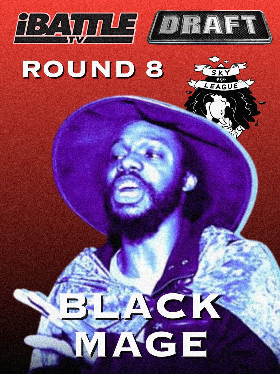 AllThingsBatRap's tweet photo. Round 8 of the @ibattletv Draft..
#WaterLeague selects NAKIM THE PROPHET (@NakimPvP)
#SkyLeague selects BLACK MAGE (@Voldrega)
#iBattleDraft https://t.co/L39abZcf53