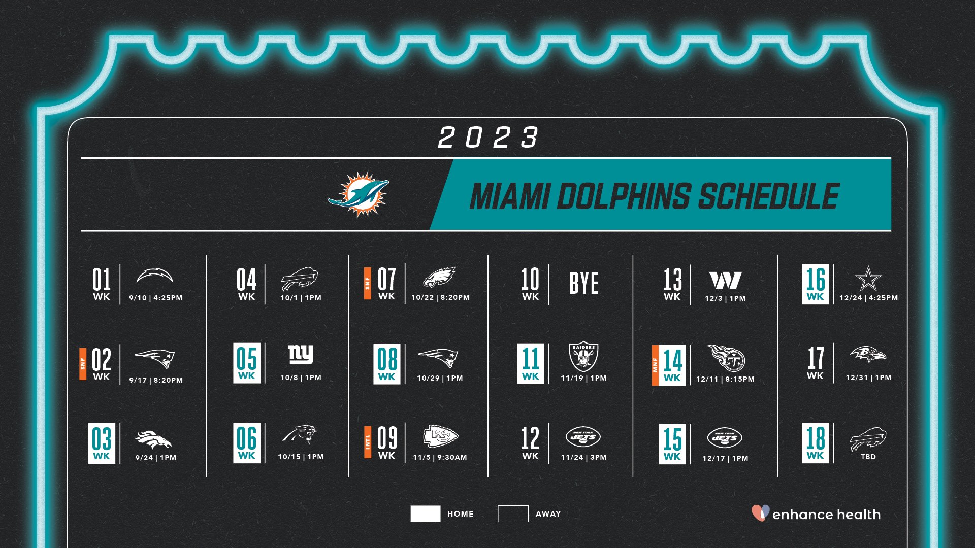 miami dolphins 2022 nfl schedule