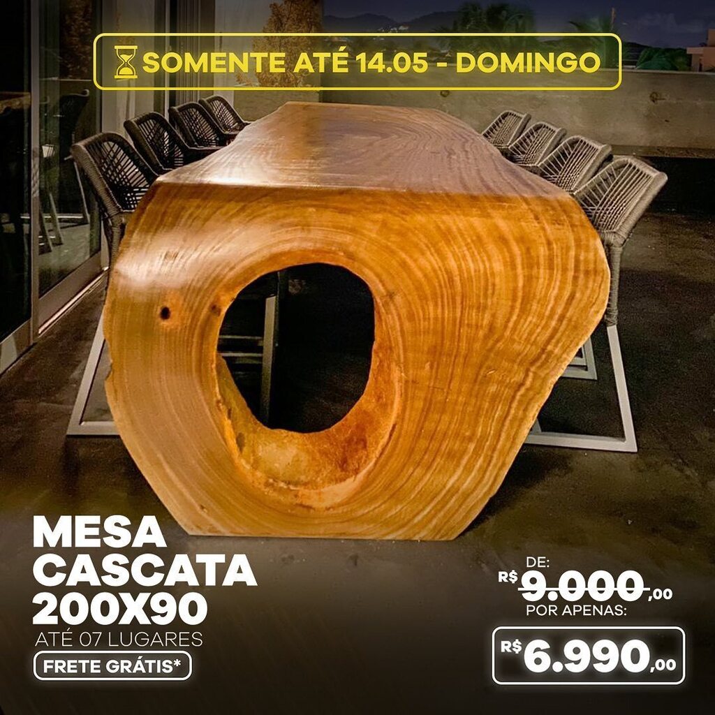 Madeirado's tweet photo. 💚PROMOÇÃO CASCATA - POR TEMPO LIMITADO💚 Com um DESCONTO de + R$2.000 você tem a oportunidade única de obter essa peça luxuosa e de alta qualidade por um PREÇO ACESSÍVEL.

A Mesa Cascata de tamanho 200x90 que comporta até 7 lugares antes vendidas por … https://t.co/6zTAjH4JsN https://t.co/uPGvq29QBD