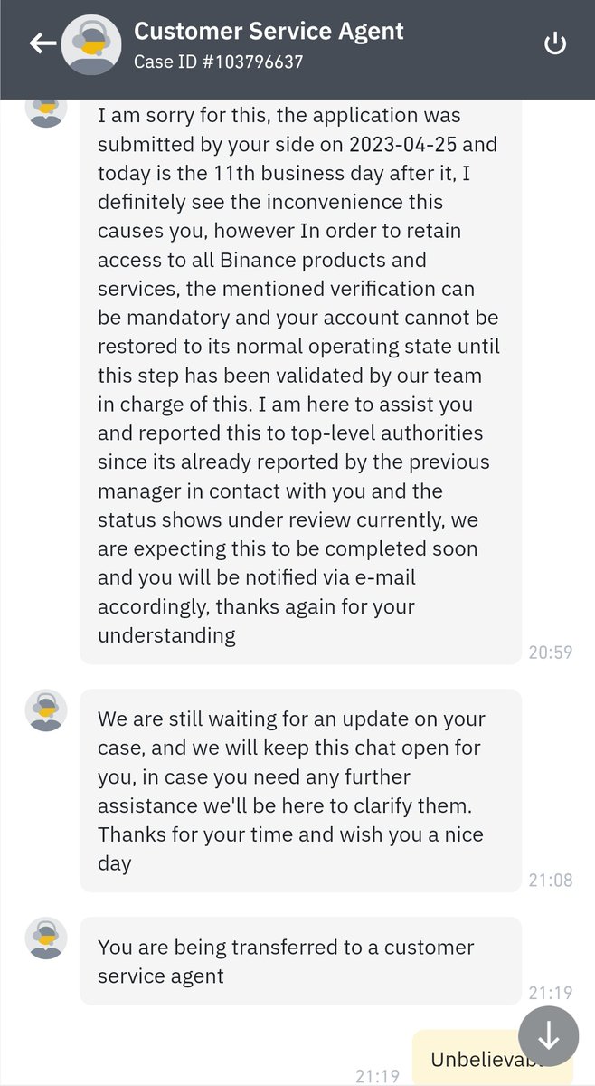 HamzaZ1979's tweet photo. @cz_binance @binance why are you using regulatory compliance as an excuse to block withdrawals? 
I've resubmitted 4 times before this, what happened to my money?
Will share videos soon. https://t.co/7k7jnKbWJo