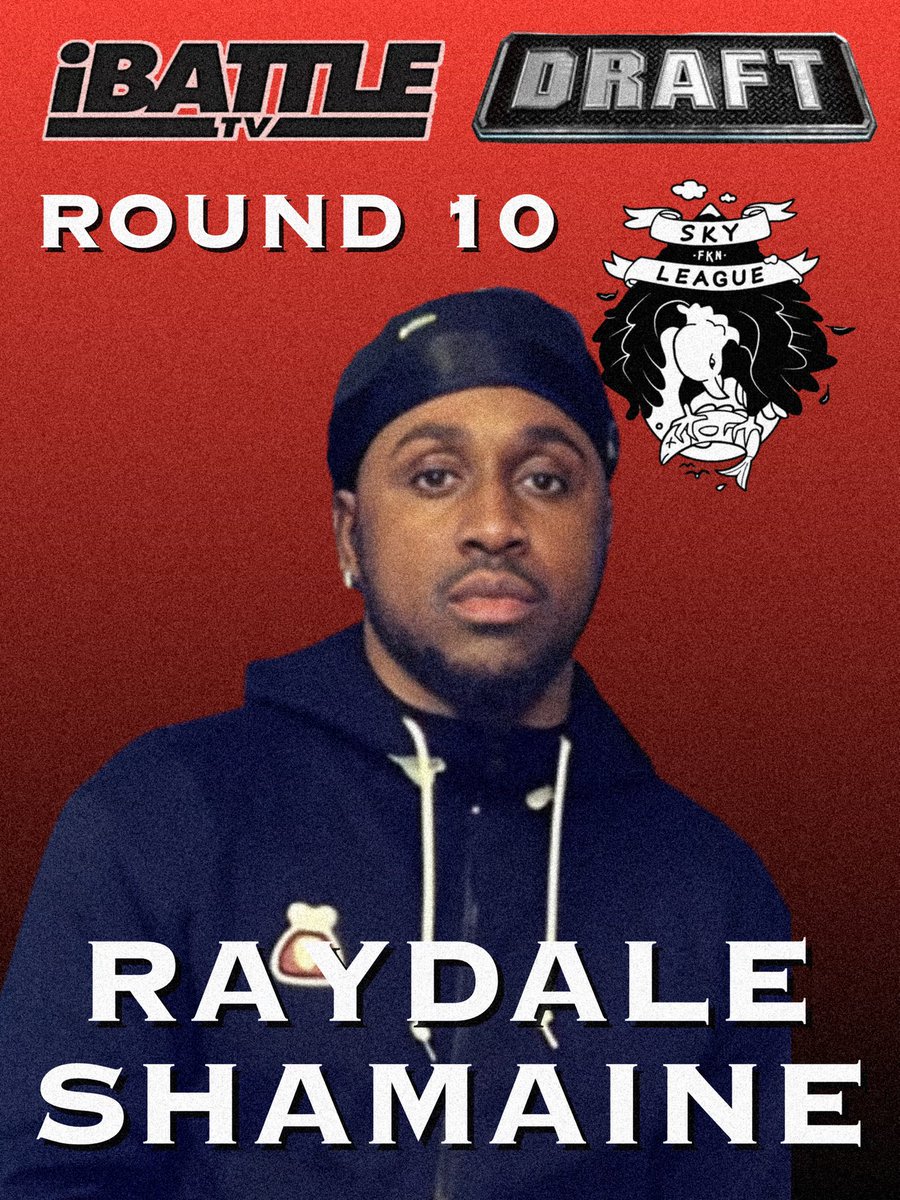 AllThingsBatRap's tweet photo. Round 10 of the @ibattletv Draft..
#WaterLeague selects ROHEEZY (@roheezyraps)
#SkyLeague selects RAYDALE SHAMAINE (@raydaleshamaine)
#iBattleDraft https://t.co/10jfIan0sp